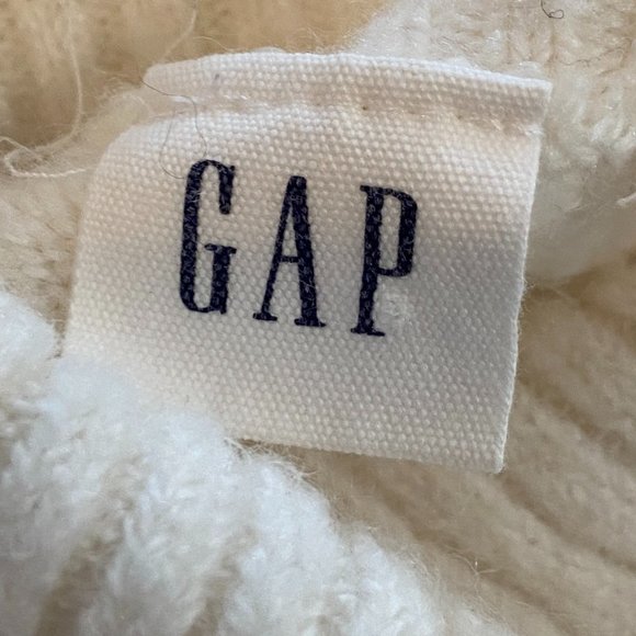 GAP Fuzzy Turtleneck Multi-Colored Stripes Ski Bum Coastal Knit Sweater-M - Picture 10 of 13